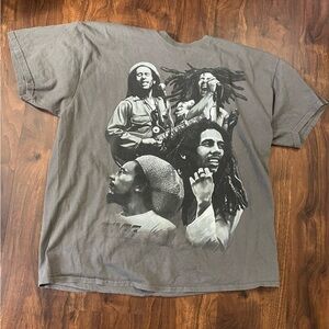 Bob Marley Grey Short Sleeve Shirt